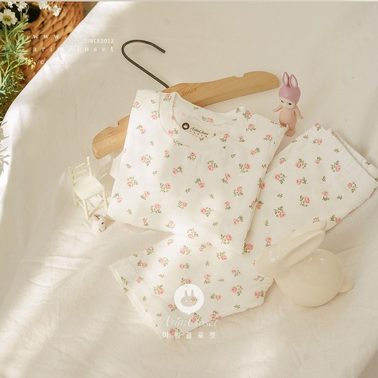 [new10%↓ 4.18 11am까지] 예쁜 꽃들과 보내는 여름, 실내복 set - flower summer homewear set