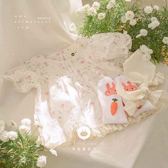 [new10%↓ 5.2 11am까지] 우리 아가는 귀여운 토끼랑 닮았다구요 &gt;.&lt; -  lovely pure bunny cotton baby lace point blouse
