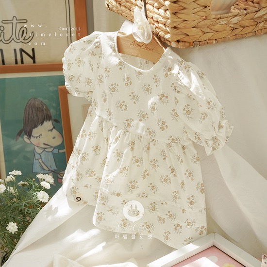 [new10%↓ 5.2 11am까지] 부드러운 꽃들이 사랑하는 우리 아가를 닮았죠 :) -  lovely pure flower cotton baby blouse