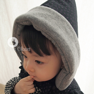 [6차제작] 겨울에도 이쁜 그녀&#039;s 보넷 - ribbon baby hat, 양면 요정 모자